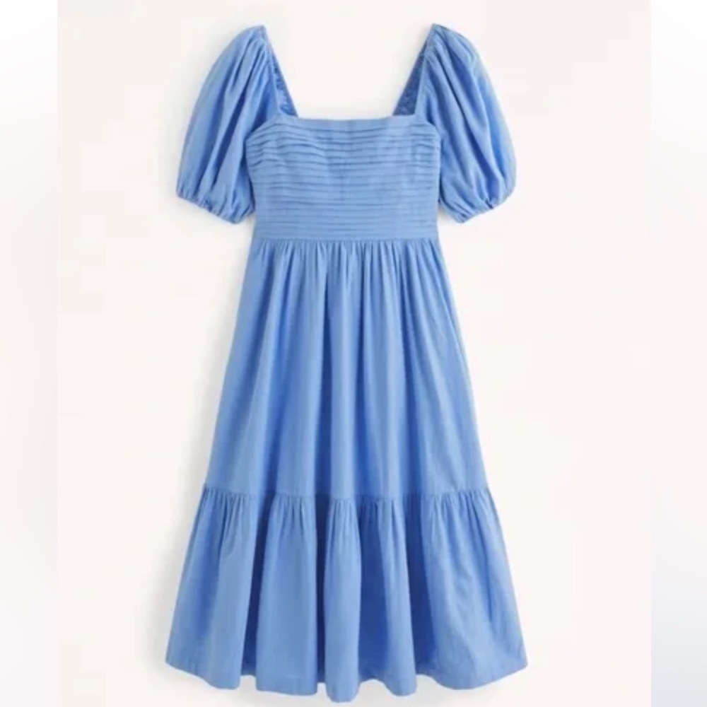 Abercrombie & Fitch Blue Midi Dress